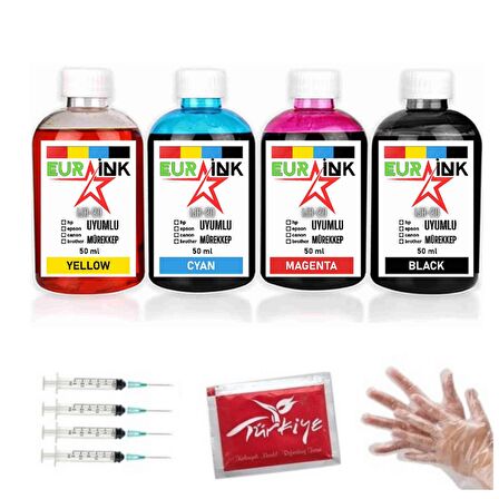 HP 310 / 315 / 319 Yazıcı Uyumlu Tank Mürekkebi 4 x 50 ml