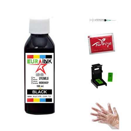 HP 251dw / 276dw / 8100 / 950XL/951XL Uyumlu Kartuş Dolum Seti 100 ml Siyah
