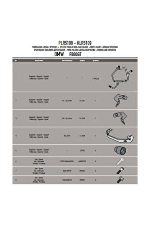 Plr5109 Bmw F 800gt 13-17 Uyumlu Yan Çanta Tasıyıcı