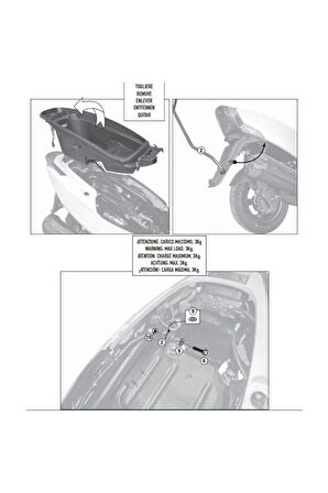 Gıvı Sr6101 Kymco G-dınk 125-300 (12-17) Arka Çanta Taşıyıcı