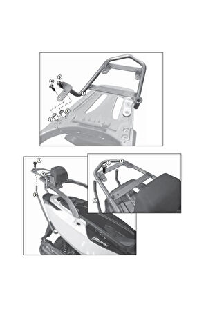 Gıvı Sr6101 Kymco G-dınk 125-300 (12-17) Arka Çanta Taşıyıcı