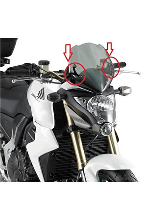 Gıvı A448a Kawasakı Er-6n 650 (09-11) Rüzgar Siperlik Bağlantısı