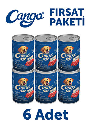 Cango Yavru Yaş Köpek Maması Kuzu Etli 415Gr 6Lı