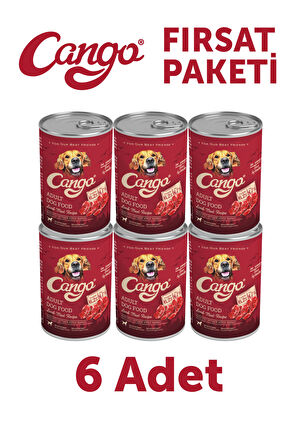 Cango Yetişkin Yaş Köpek Maması Kuzu Etli 415Gr 6Lı