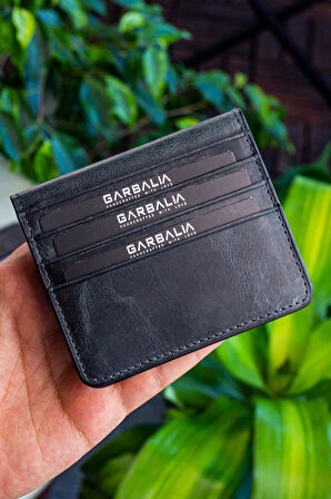 Garbalia Canvas Vintage Deri Kartlık Cüzdan