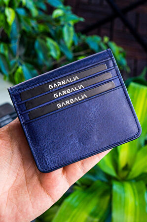 Garbalia Canvas Vintage Deri Kartlık Cüzdan