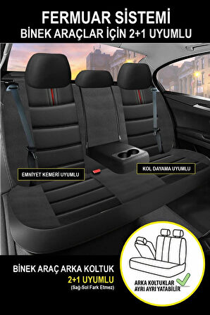 Lancia Deltaı 1.6jtd Multijet 16v (120 Hp) Dfn Dpf 2008 UYUMLU  CARBON SERİSİ OTO KILIF KIRMIZI SİYAH