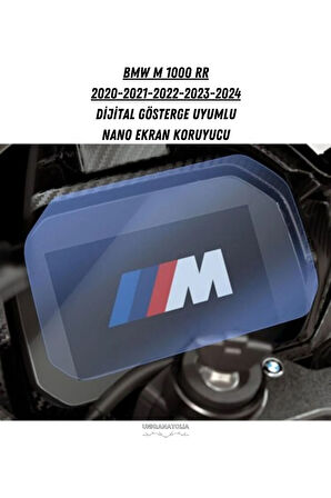 BMW M 1000 RR  2020 2021 2022 2023 2024  Dijital Gösterge Uyumlu Nano Ekran Koruyucu