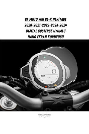 Cf Moto 700 Cl-X Heritage 2020 2021 2022 2023 2024 Dijital Gösterge Uyumlu Nano Ekran Koruyucu