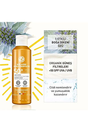 Yüz&Vücut Güneş Losyonu SPF 50+ Solaire Peau Parfaite yoğun nem 150 ML - Carest Cosmetic