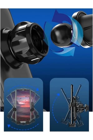 Araç İçi Telefon Tutucu Havalandırma Çıkışı Klipsli Car Holder Yatay ve Dikey Kullanabilme