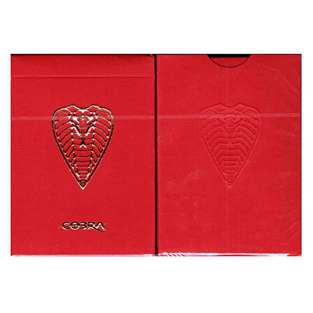 Cartamundi Cobra Red V2 Oyun Kağıdı Limited Edition Koleksiyonluk iskambil Kartları Destesi