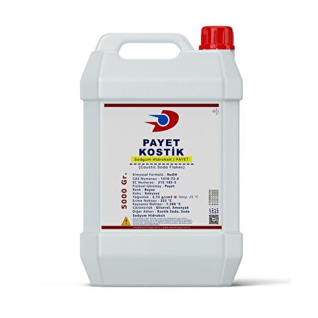 Payet Kostik Soda | Sodyum Hidroksit | Sud Kostik | 5 Kg