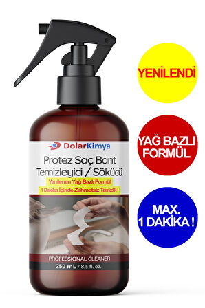 Protez Saç Bant Sökücüsü Temizleyicisi (Yağ Bazlı Yeni Formül) | 250 ML