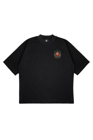 Unisex Oversize CASABLANCA ÇELENK Baskılı Boxy Fit Kalın Kumaşlı (240gsm) T-shirt