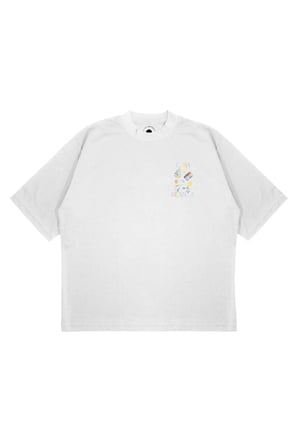 Unisex Oversize CASABLANCA FOTO MAKINA Baskılı Boxy Fit Kalın Kumaşlı (240gsm) T-shirt