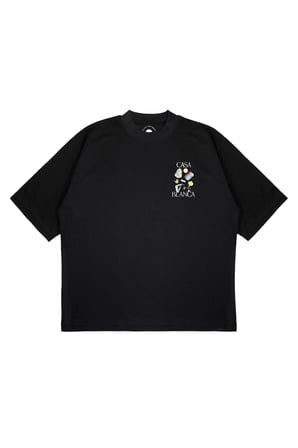 Unisex Oversize CASABLANCA FOTO MAKINA Baskılı Boxy Fit Kalın Kumaşlı (240gsm) T-shirt