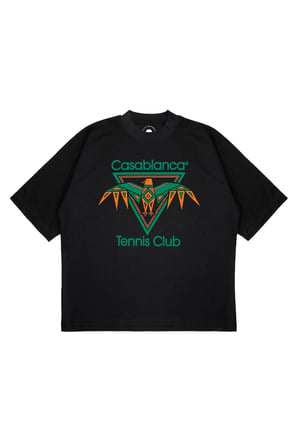 Unisex Oversize CASABLANCA WINGS Baskılı Boxy Fit Kalın Kumaşlı (240gsm) T-shirt