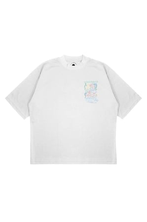 Unisex Oversize CASABLANCA ROMA Baskılı Boxy Fit Kalın Kumaşlı (240gsm) T-shirt