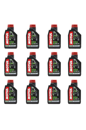 5100 10W40 4T Motosiklet Yağı 1 Lt 12 adet