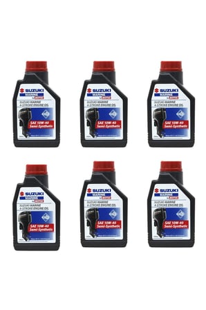 Suzuki Marine 4T 10W-40 - 1 litre Motor Yağı 6 adet