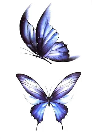 Caş Dekorasyon Kelebek Figürlü Geçici Mini Dövme Tattoo