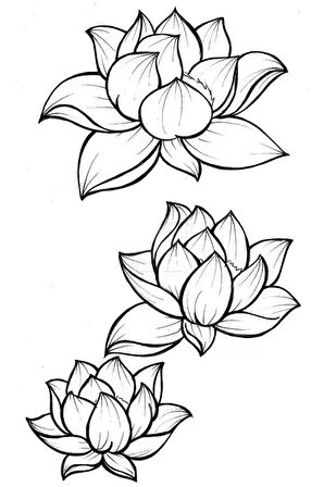 Caş Dekorasyon Çiçek Figürlü Geçici Mini Dövme Tattoo