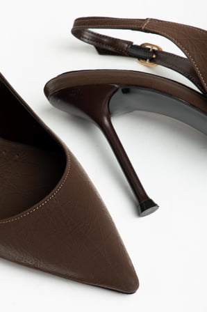 Suins Casira Model Çivi Topuk Çizgi Desenli Kadın Stiletto Ayakkabı
