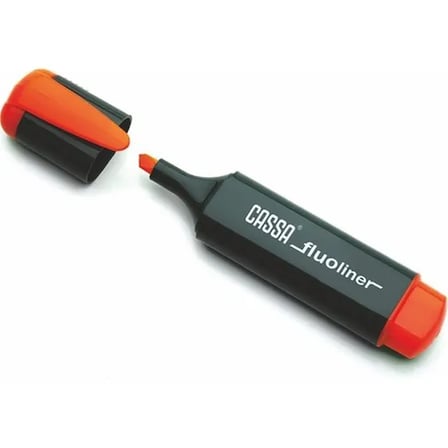 Cassa C-8720 Turuncu Fosforlu İşaretleme Kalemi - 3'lü Set