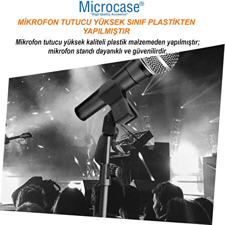 Microcase Universal Mikrofon Tutucu Parça Mikrofon Kelepçesi AL4620 SİYAH