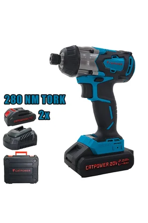 Catpower CAT4122 Kömürsüz Akülü Torklu Vidalama Lİ-İON 2.0Ah /4.0Ah