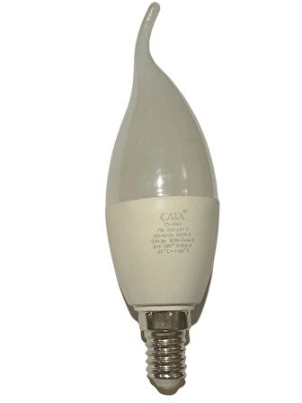 Cata CT-4080 7W 6400K (Beyaz Işık) E14 Duylu Led Kıvrık Buji Ampul