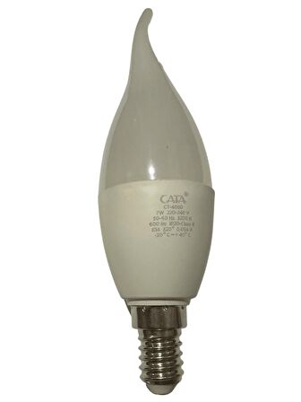 Cata CT-4080 7W 3200K (Günışığı) E14 Duylu Led Kıvrık Buji Ampul (8 Adet)
