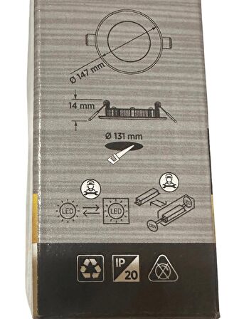 Cata CT-5146 9W 6400K (Beyaz Işık) Sıva Altı Led Panel (4 Adet)