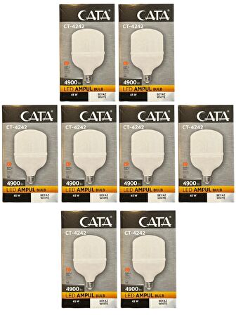 Cata CT-4242 45W 6400K (Beyaz Işık) E27 Duylu Led Torch Ampul (8 Adet)