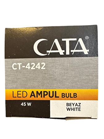 Cata CT-4242 45W 6400K (Beyaz Işık) E27 Duylu Led Torch Ampul (8 Adet)