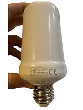 Cata CT-4059 5W (Amber Işık) E27 Duylu Led Alev Ampul (4 Adet)