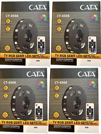 Cata CT-4566 TV RGB Şerit Led Seti Kumandalı (4 Adet)