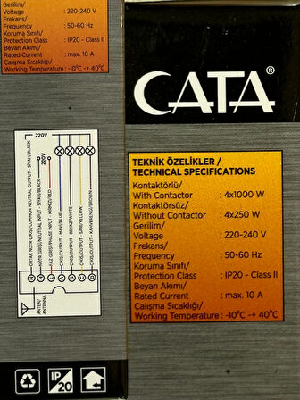 Cata CT-9154 4'Lü Aydınlatma Kumandası