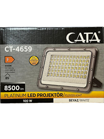 Cata CT-4659 100W 6500K (Beyaz Işık) Led Projektör (8 Adet)