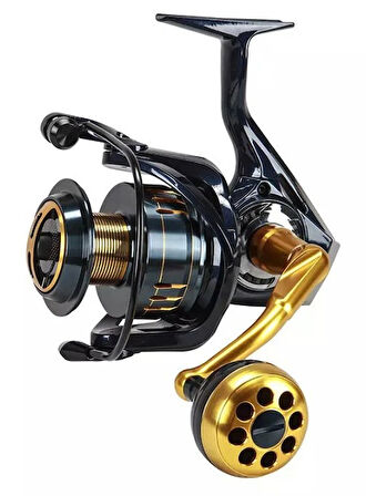 Yek Outdoor Profesyonel Tekne Oltası Seti Cavalla Speed Jigging Spin 159cm H 200-350GR 1 Parça&Okuma Salina SA-6000HA Blue 6+1BB Olta Makinesi