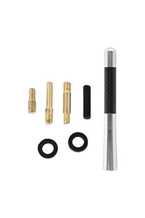 CHEVROLET MODELLERİ Uyumlu Alüminyum Karbon Fiber Oto Araç Anten Çubuğu Gri
