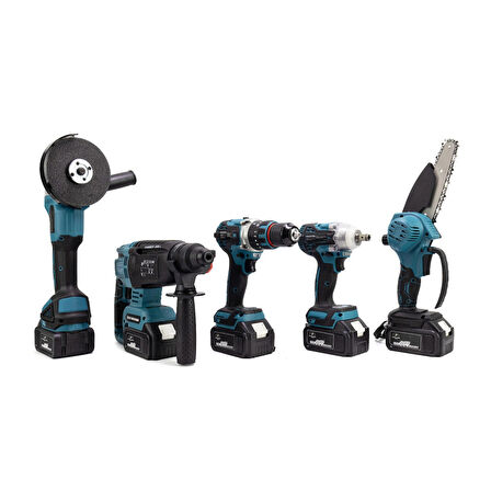 CHELİKBEİ Beşli Set MK350 (Budama testeresi 13mm Ç.MANDREN+S.SIKMA+Ş.SPRAL+Ş.HİLTİ) 