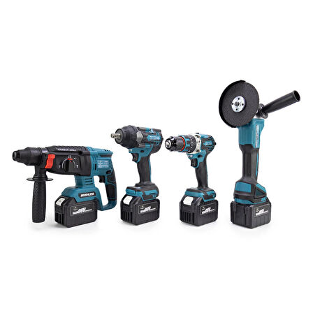 CHELİKBEİ DÖRTLÜ SET MK800(13mm Ç.Mandren+S.Sıkma+Ş.Spral+Ş.Hilti) 