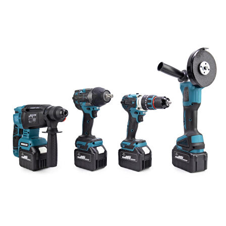 CHELİKBEİ DÖRTLÜ SET MK800(13mm Ç.Mandren+S.Sıkma+Ş.Spral+Ş.Hilti) 