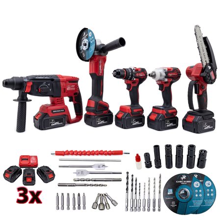CHELİKBEI BEŞLİ  SET MW350R (10mm Ç.Mandren+S.Sıkma+Ş.Spral+Ş.Hilti+Budama)