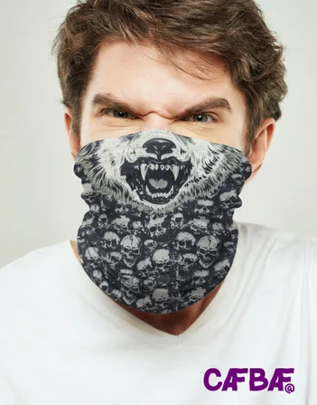 CafBaf Bandux Multifonksiyonel Bandana Young Wolf