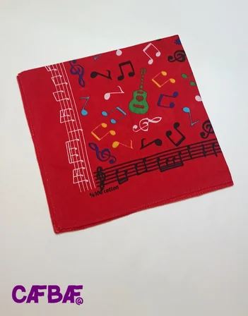 CafBaf Kare Bandana Müzik Model.8517