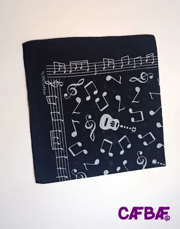 CafBaf Kare Bandana Müzik Model.8517