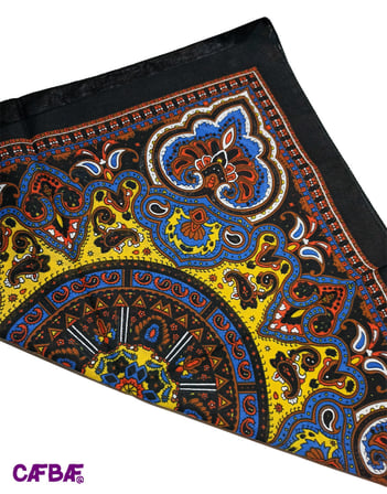 CafBaf Siyah Yazlık Bandana Fular